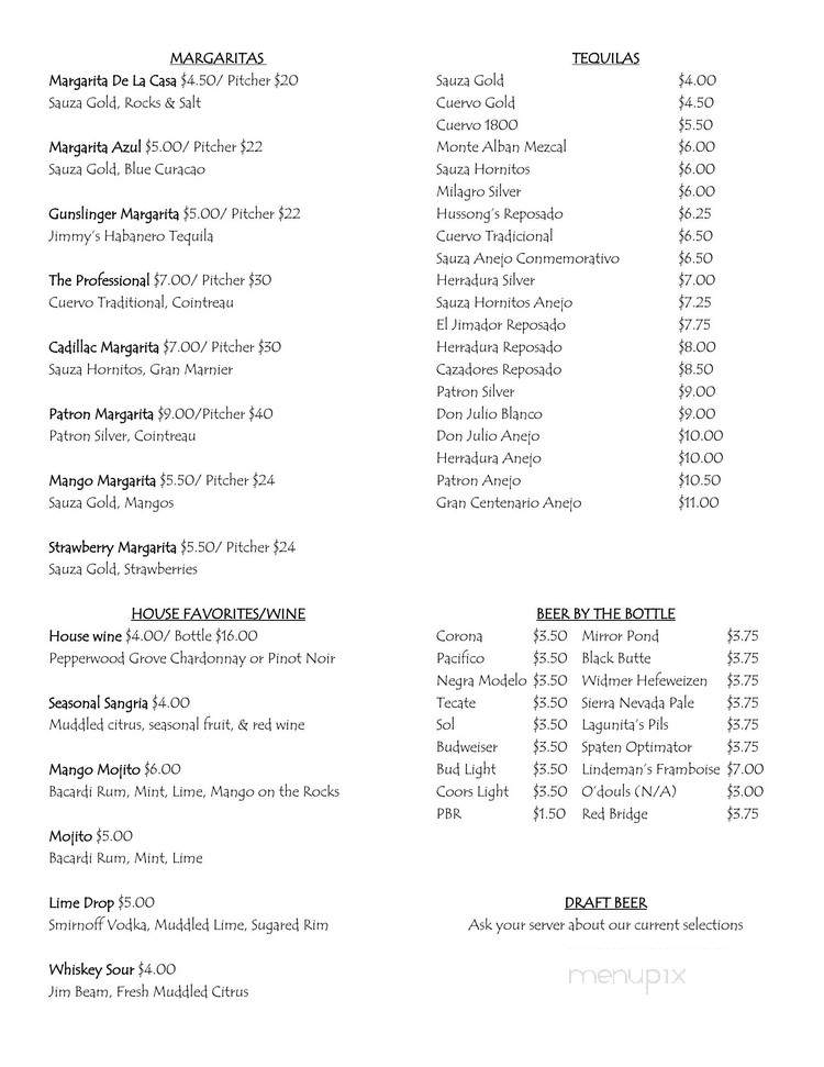 El Burro Loco - Welches, OR menu_pic