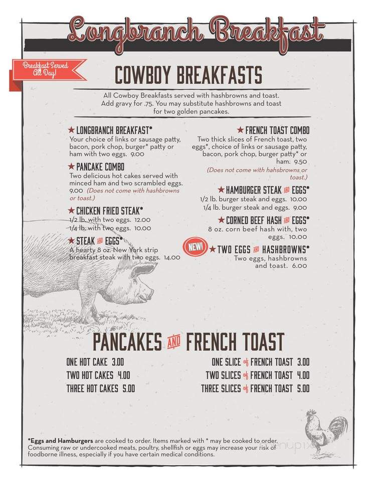 Long Branch - La Grande, OR menu_pic