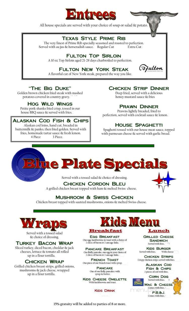 Stanley's Corner - Gladstone, OR menu_pic