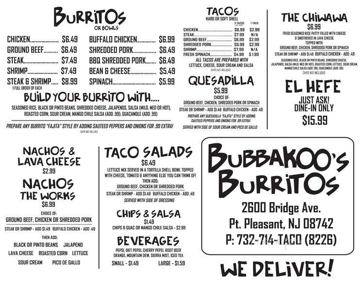 Bubbakoo's Burritos - Point Pleasant, NJ