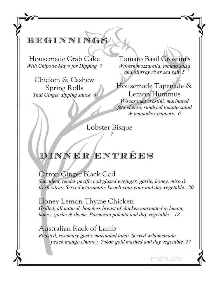 The University Club - Amherst, MA menu_pic