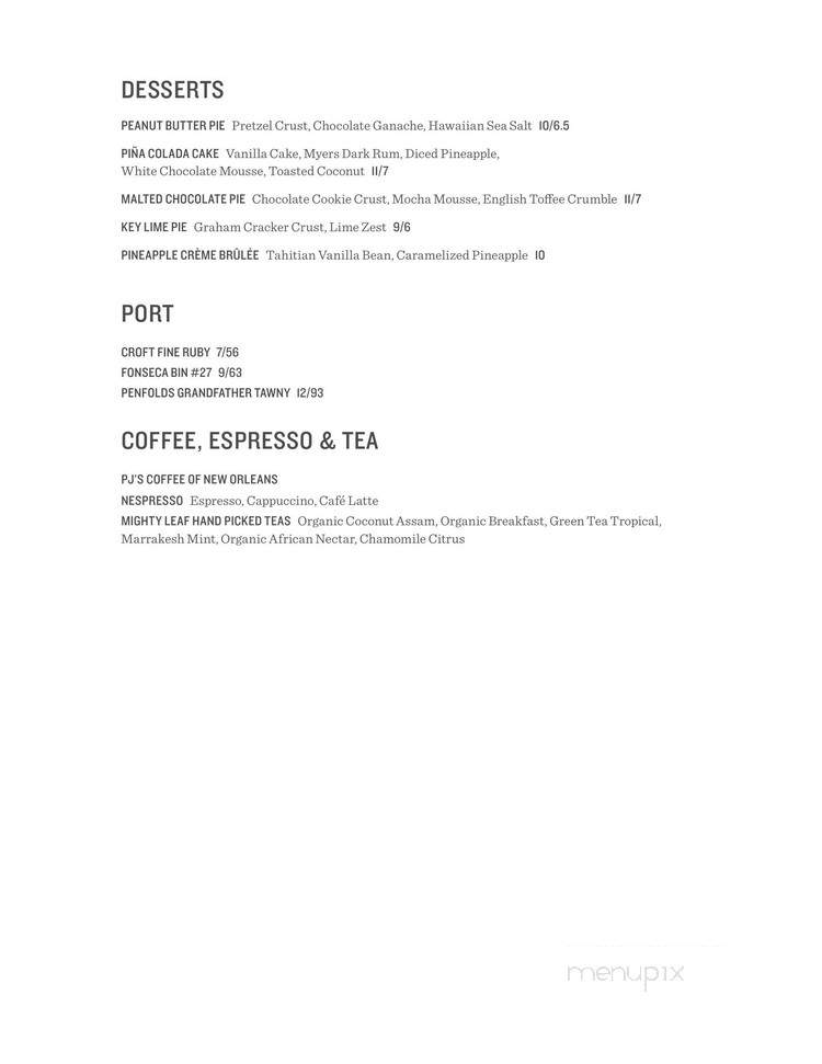 Tommy Bahama's Island Grille - Newport Beach, CA menu_pic