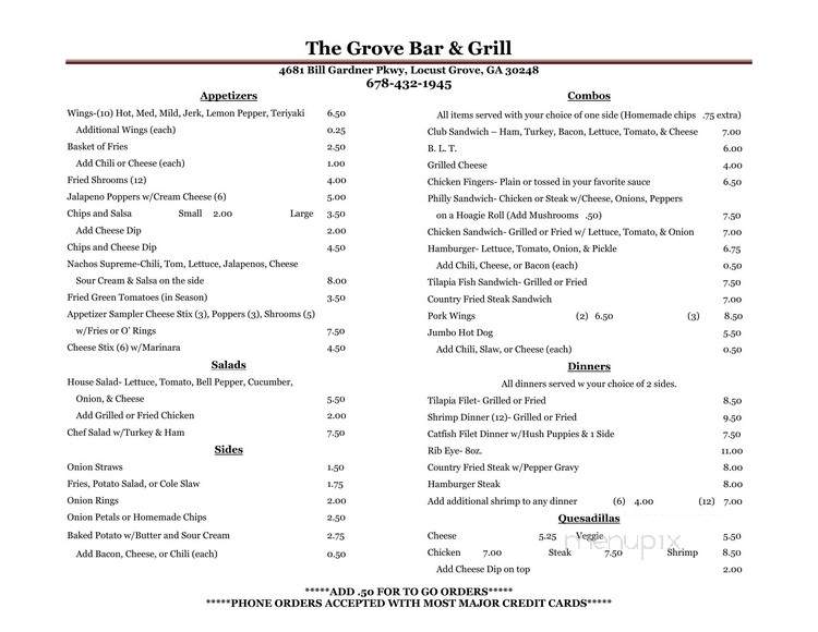 The Grove Bar & Grill - Locust Grove, GA