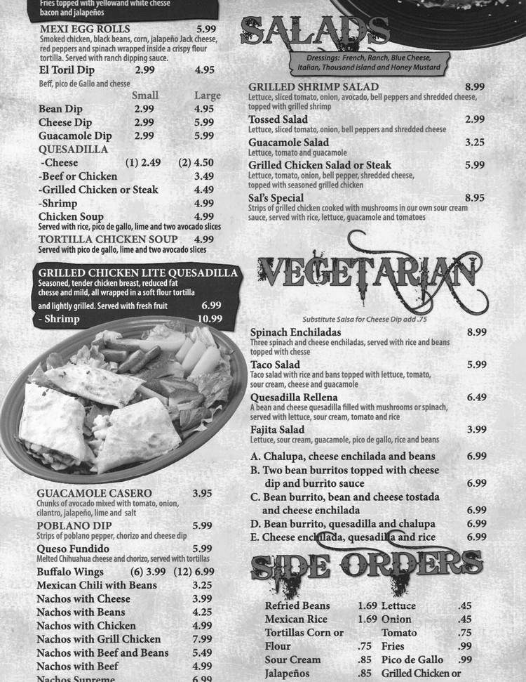 El Toril Mexican Restaurant - Kimball, TN menu_pic