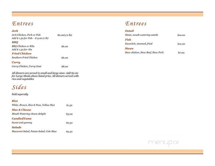 The Jerky Chicken - Englewood, NJ menu_pic
