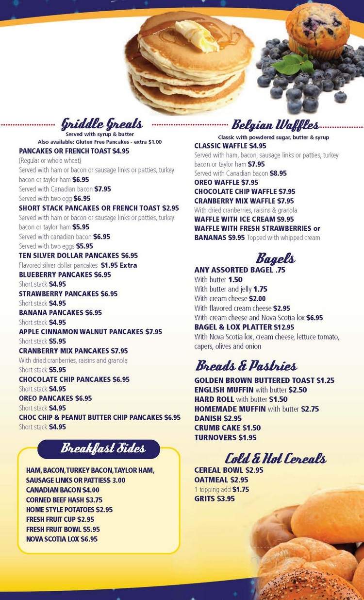 Adams Hot Bagels Pancake House - Budd Lake, NJ menu_pic