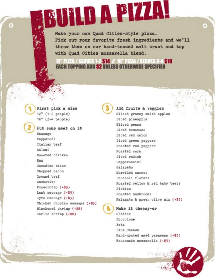 Roots Handmade Pizza - Chicago, IL menu_pic