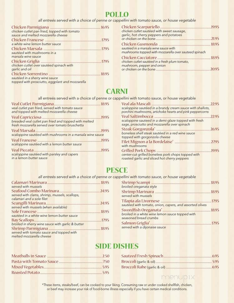 Mascali Restaurant - East Northport, NY menu_pic