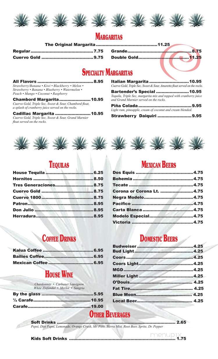 El Mex-Kal Family Mexican Restaurant - Estes Park, CO menu_pic