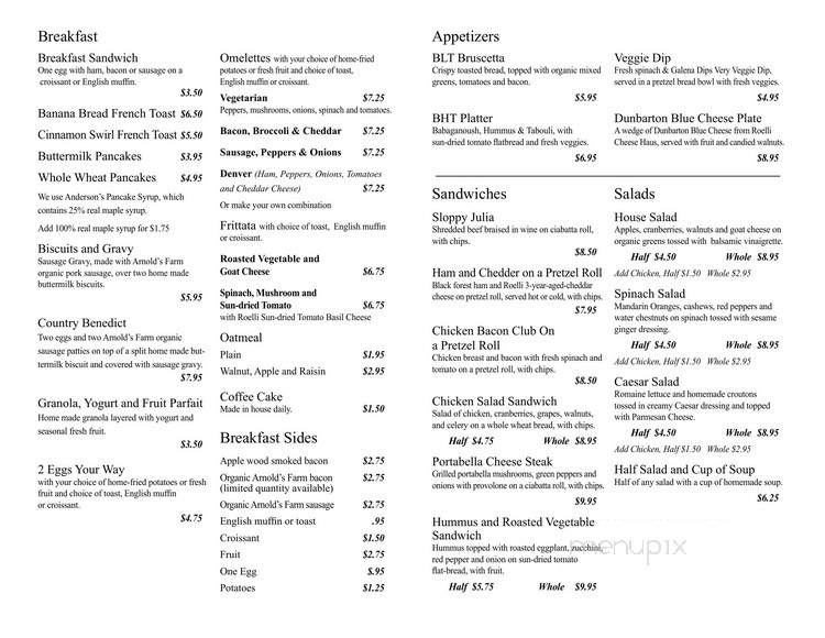 Otto's Place - Galena, IL menu_pic