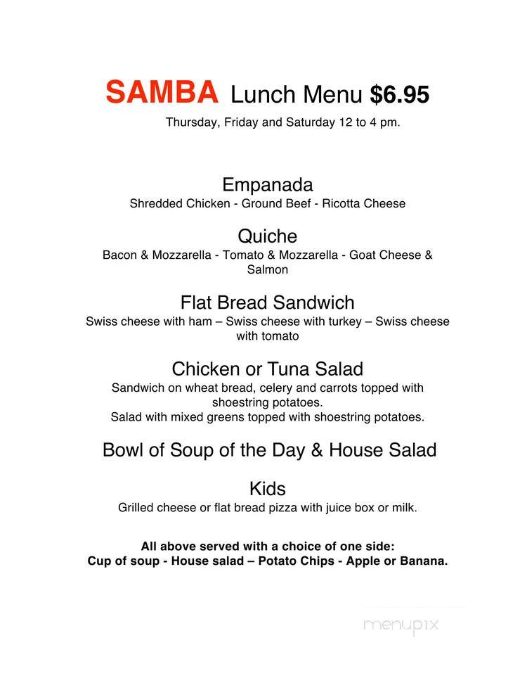 Samba Cafe and Inn - Jeffersonville, NY