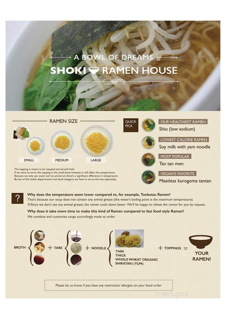 Shoki 2 - Sacramento, CA menu_pic