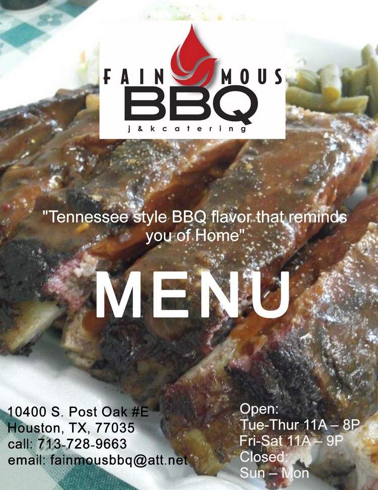 Fainmous BBQ - Houston, TX