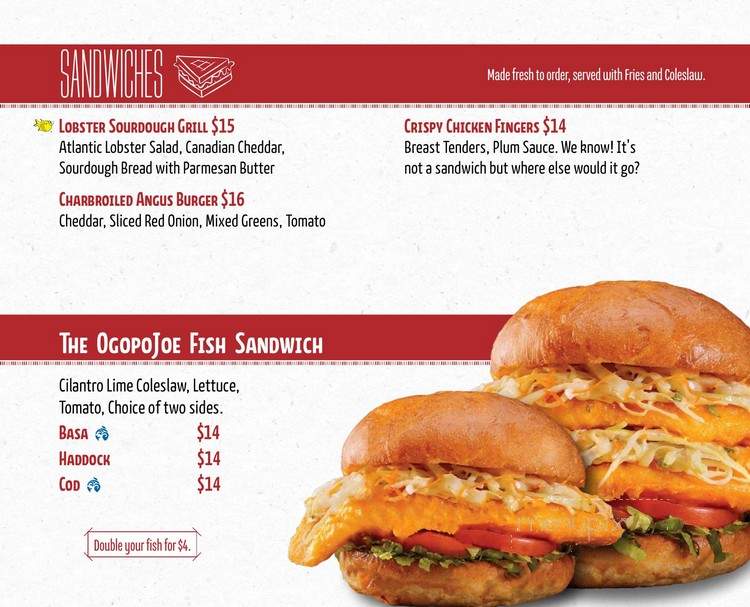 Joey's Seafood Restaurants - Red Deer, AB menu_pic
