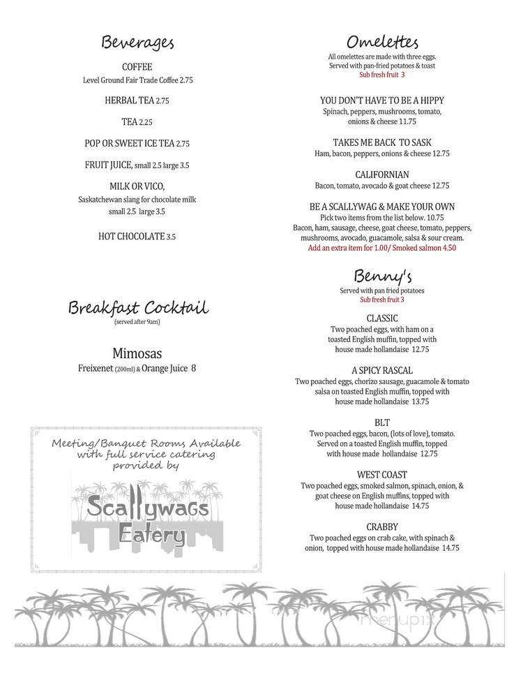 Splash Bar Grill - Victoria, BC menu_pic