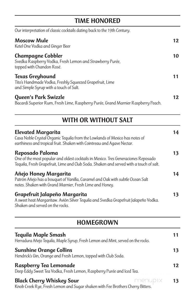Meritage - Broomfield, CO menu_pic