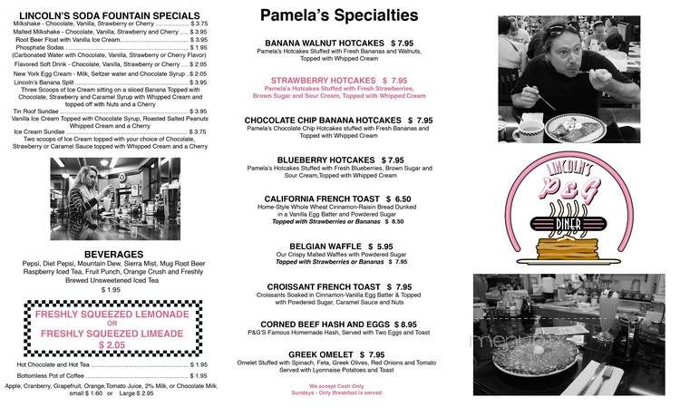 Pamela's P & G Diner - Pittsburgh, PA menu_pic