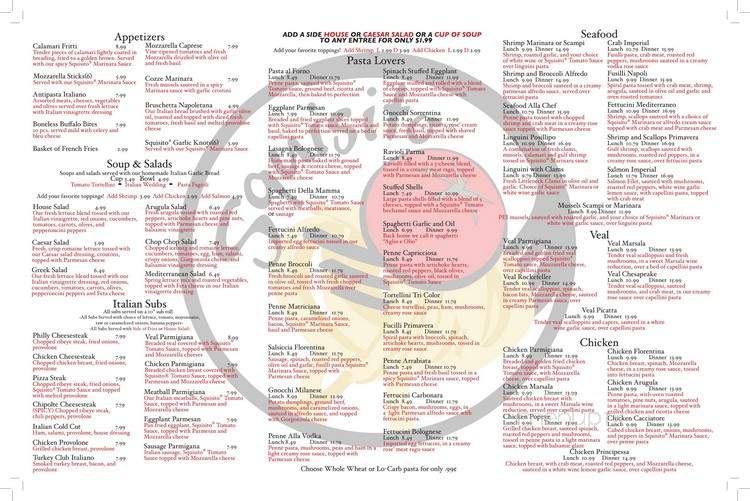 Squisito - Annapolis, MD menu_pic
