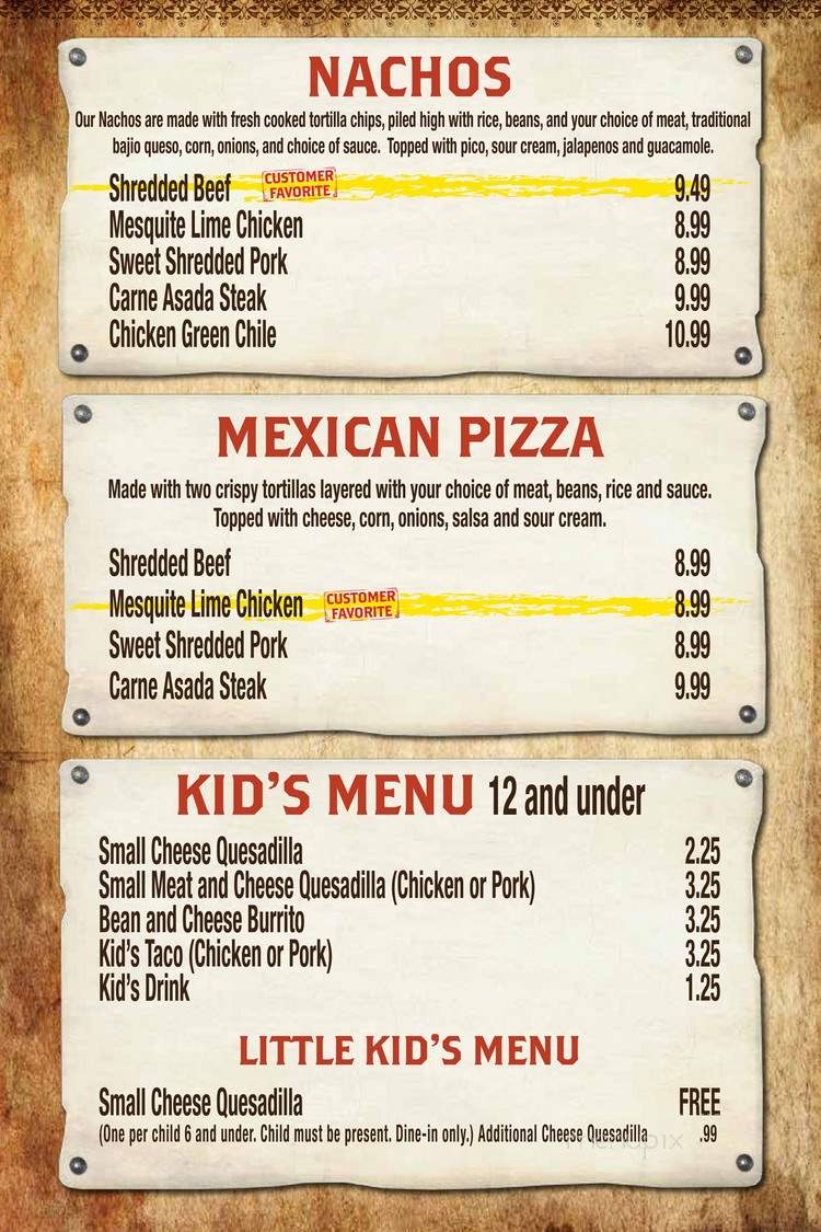 Bajio - Provo, UT menu_pic