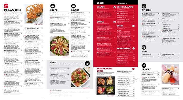 Ra sushi menu deals