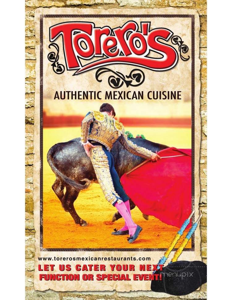 Toreros Mexican Restaurant - Douglasville, GA menu_pic