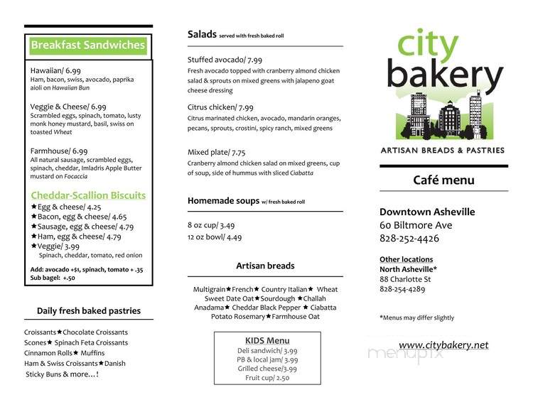 City Bakery Cafe - Asheville, NC
