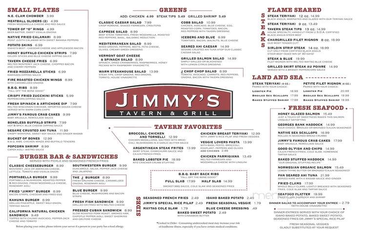Jimmy's Tavern and Grill - Shrewsbury, MA