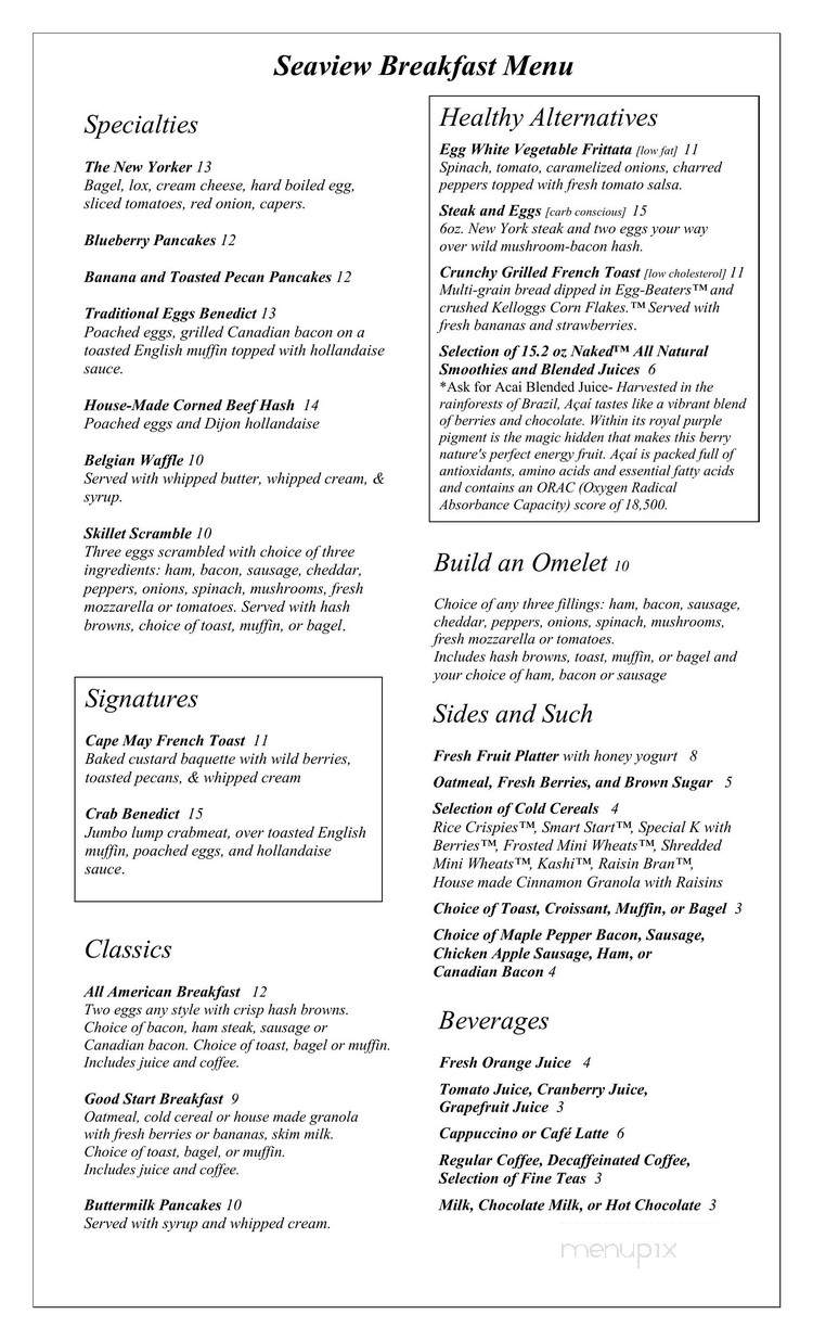 Grille Room - Galloway, NJ menu_pic