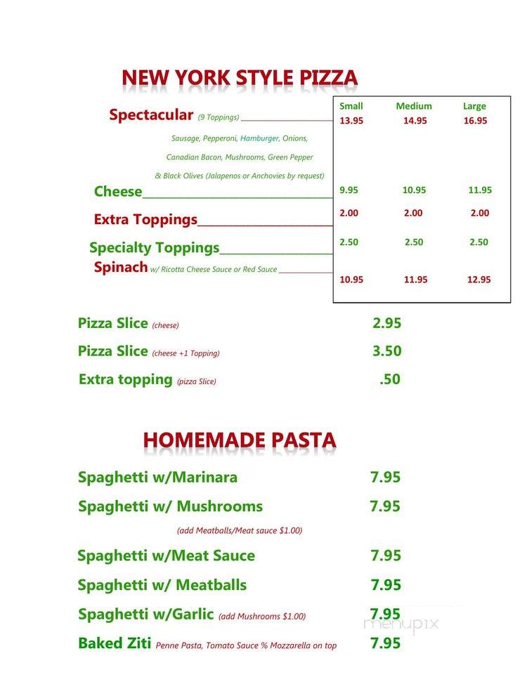 Napoli's Italian Restaurant - Bee Cave, TX menu_pic