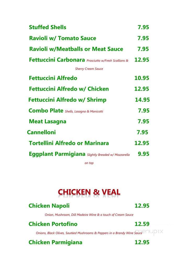 Napoli's Italian Restaurant - Bee Cave, TX menu_pic