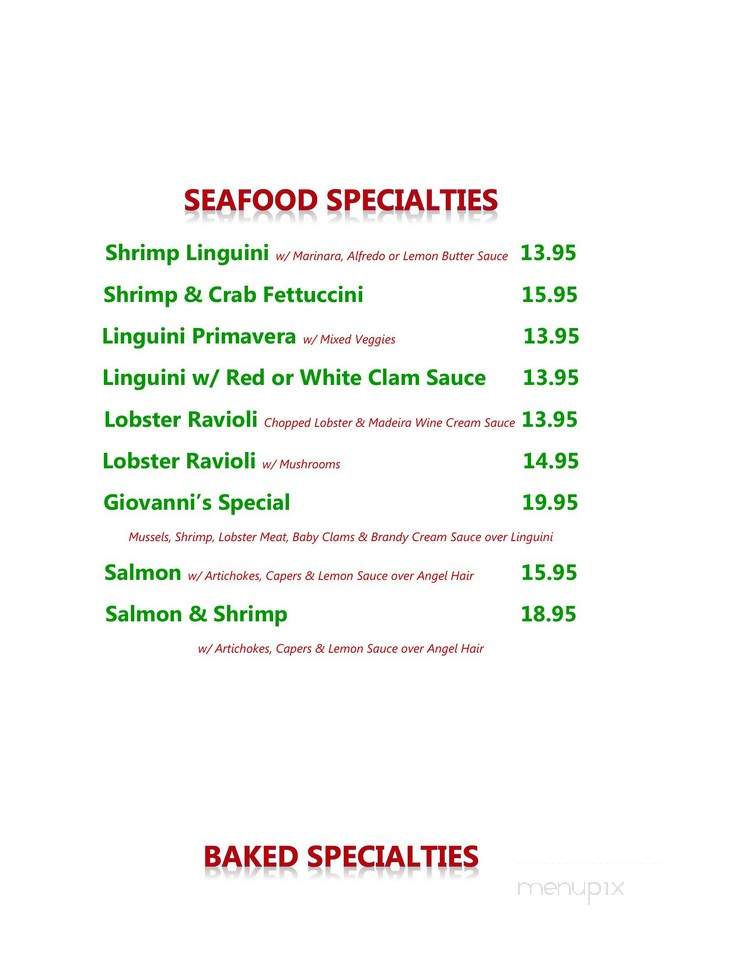 Napoli's Italian Restaurant - Bee Cave, TX menu_pic