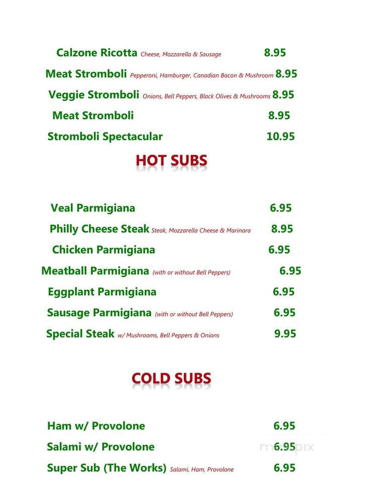 Napoli's Italian Restaurant - Bee Cave, TX menu_pic