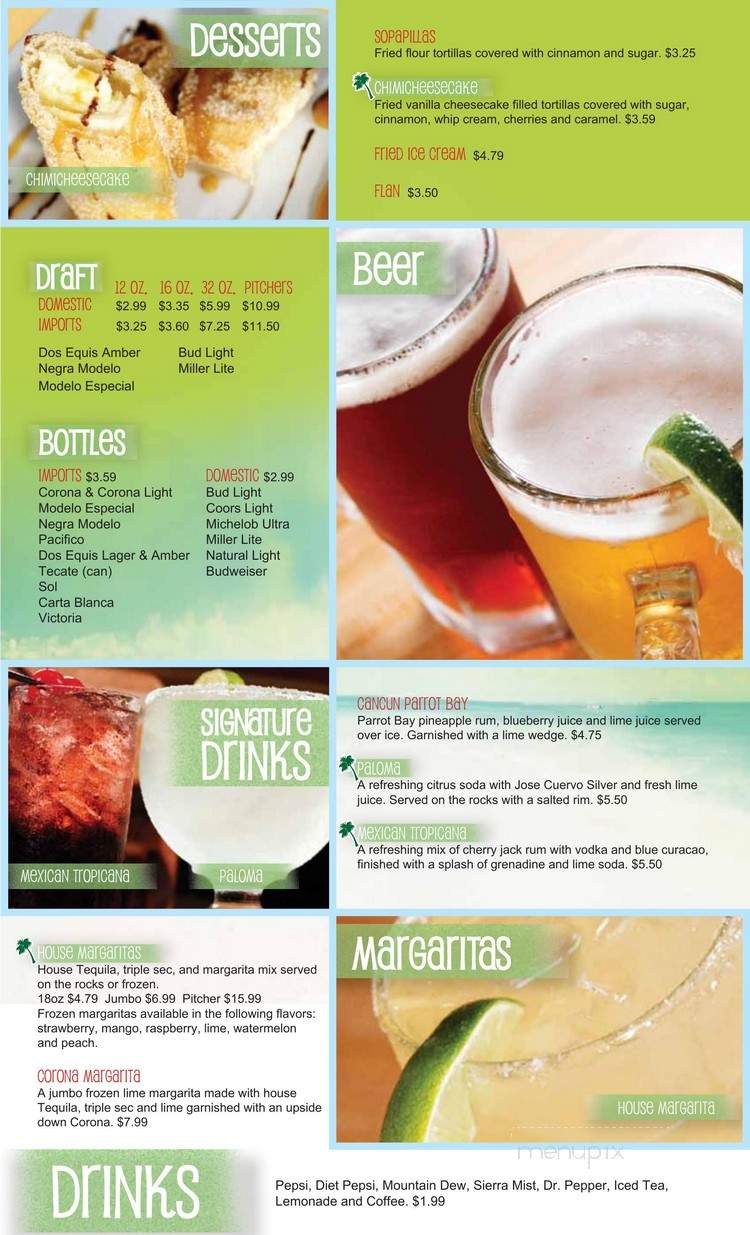 Cancun Mexican Restaurant - Sneads Ferry, NC menu_pic