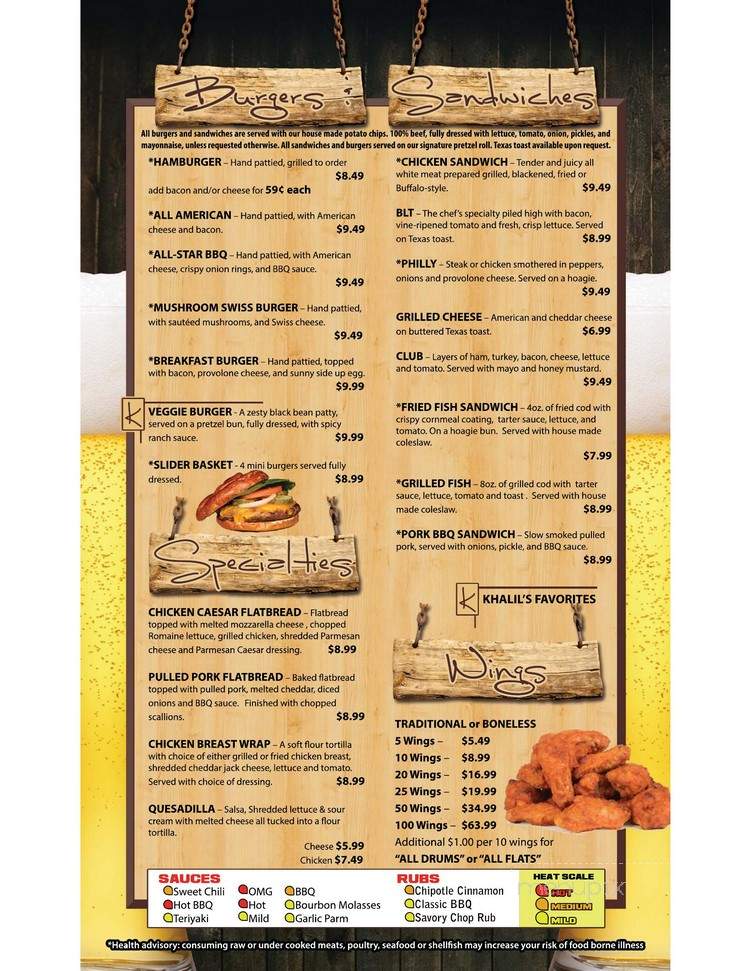 Khalil's - Louisville, KY menu_pic