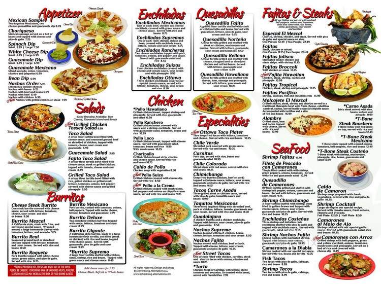 El J Jacal - Ottawa, KS menu_pic