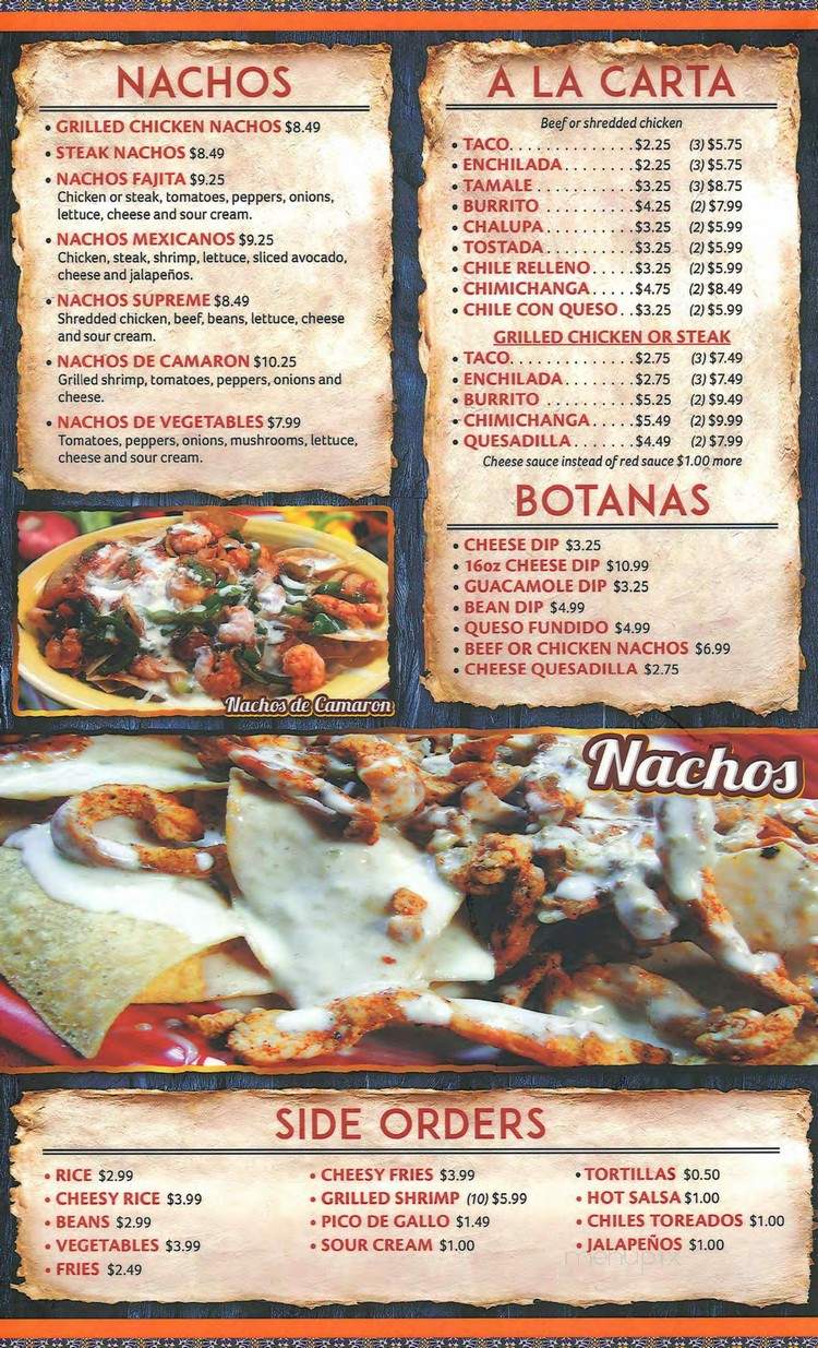 Chapala Mexican Grill - Shelbyville, IL menu_pic