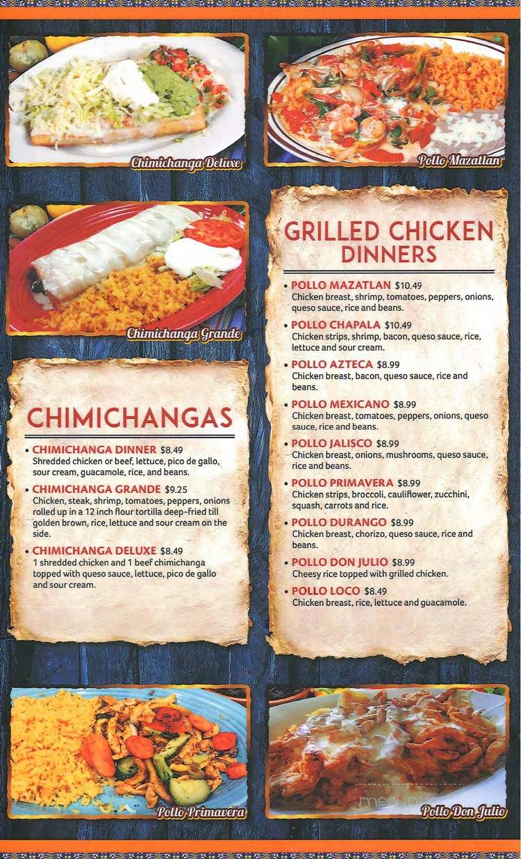 Chapala Mexican Grill - Shelbyville, IL menu_pic