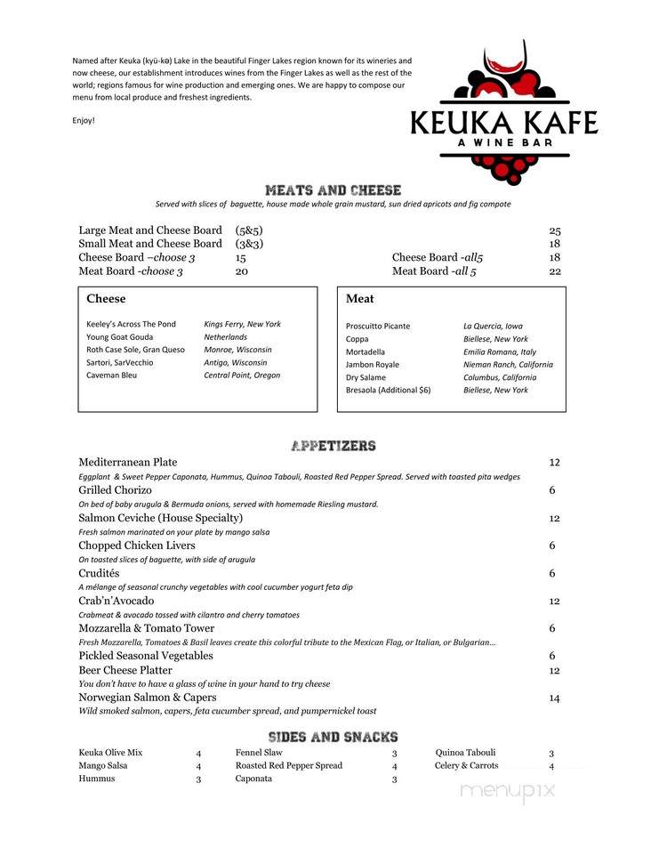 Keuka Kafe - Flushing, NY menu_pic