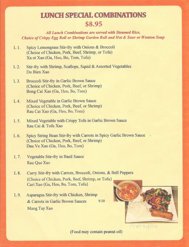 Pho Saigon Garden - Midlothian, VA menu_pic