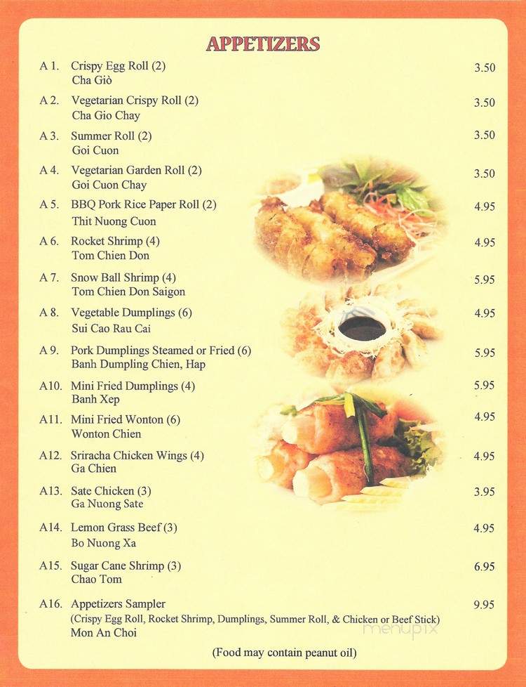 Pho Saigon Garden - Midlothian, VA menu_pic