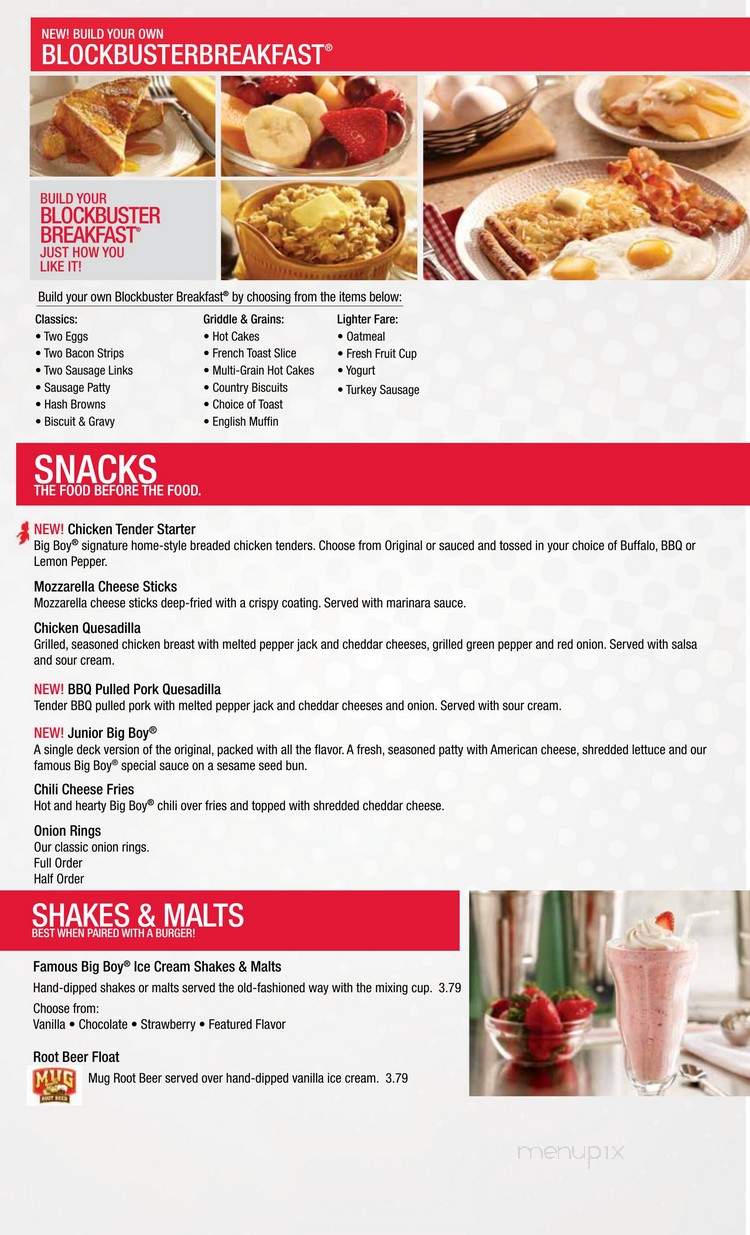 Bob's Big Boy - Midland, MI menu_pic