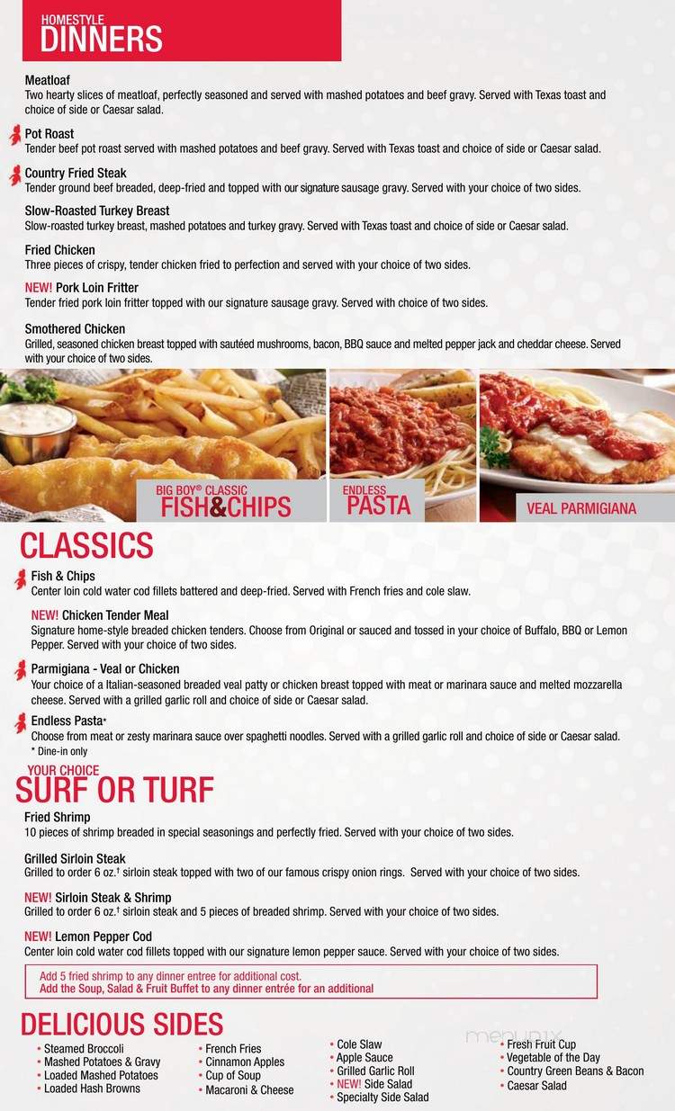 Bob's Big Boy - Midland, MI menu_pic