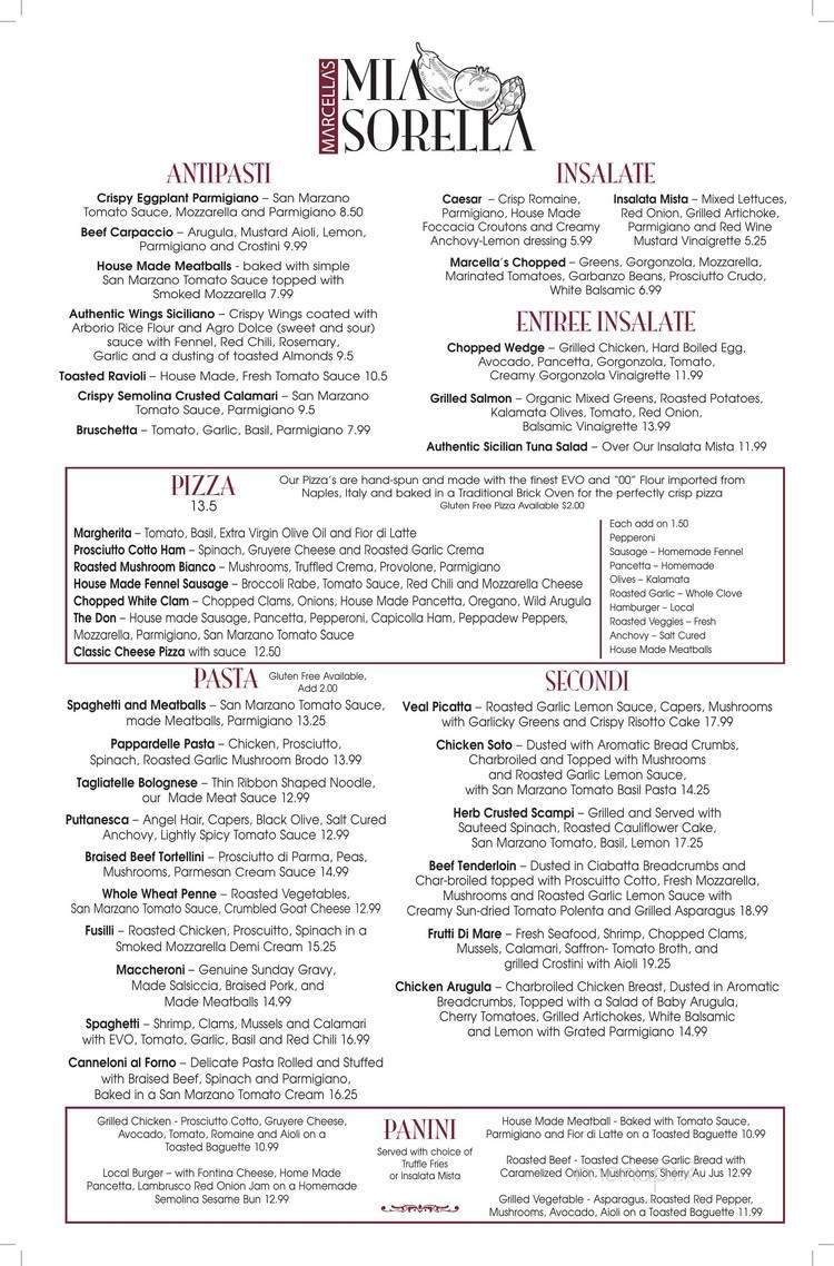 Marcella's Mia Sorella - Saint Louis, MO menu_pic