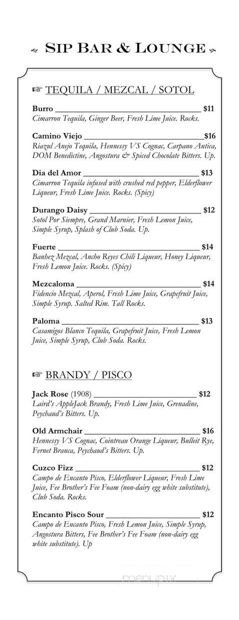 Sip Bar & Lounge - San Francisco, CA