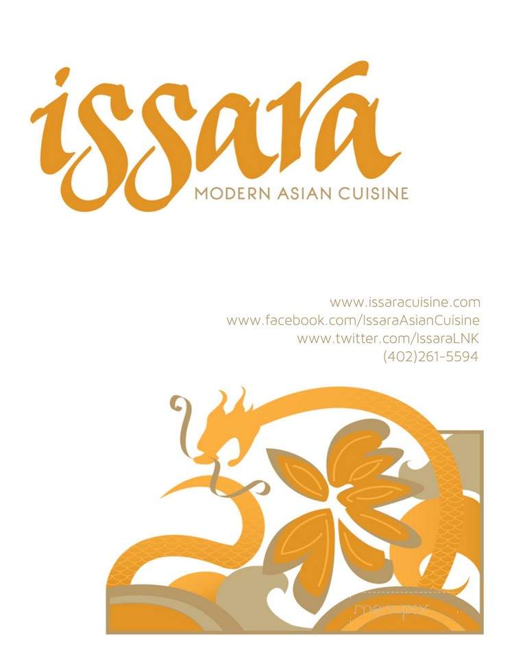Issara Modern Asian - Lincoln, NE menu_pic