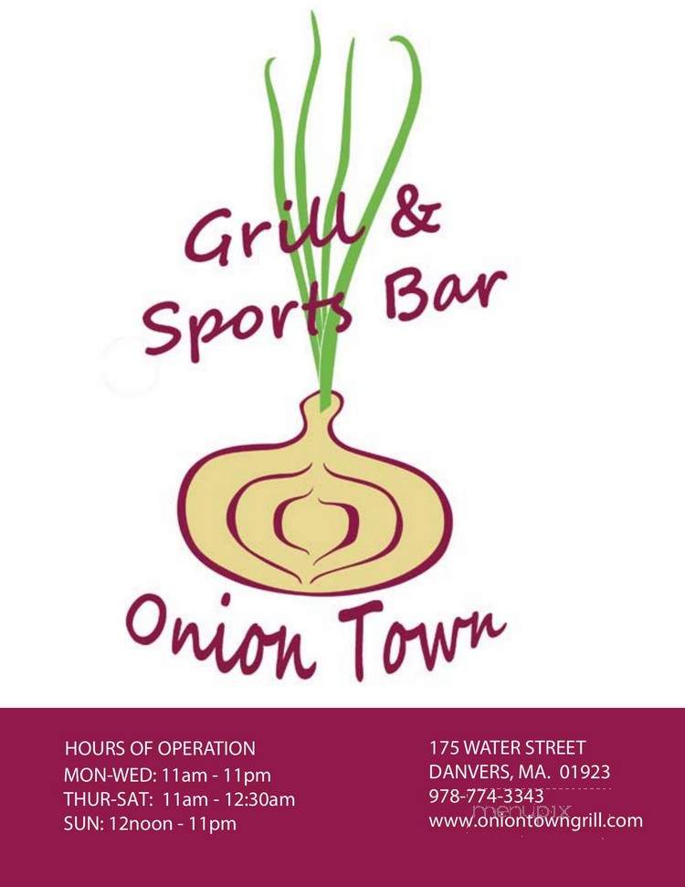 Onion Town Grill & Sports Bar - Danvers, MA