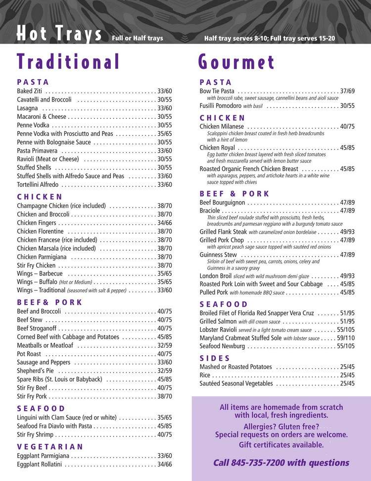 AJ's Catering & Take Out - Pearl River, NY menu_pic