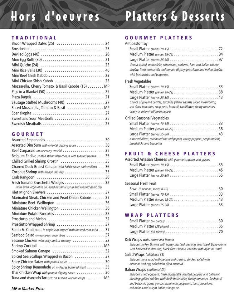 AJ's Catering & Take Out - Pearl River, NY menu_pic