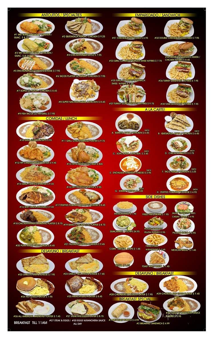 Good Grill Restaurant - Los Angeles, CA menu_pic