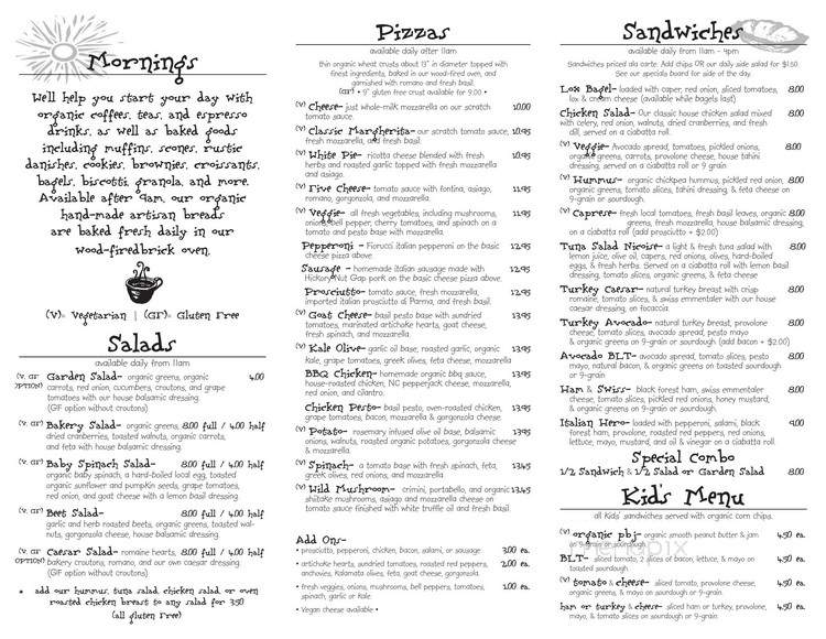 Online Menu of Fletcher Village Bakery, Fletcher, NC
